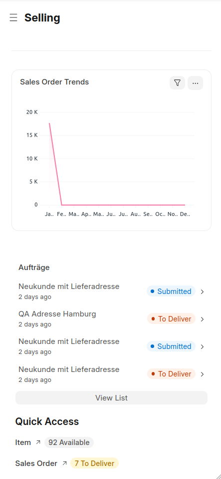 Mobile-Ansicht als Platzhalter